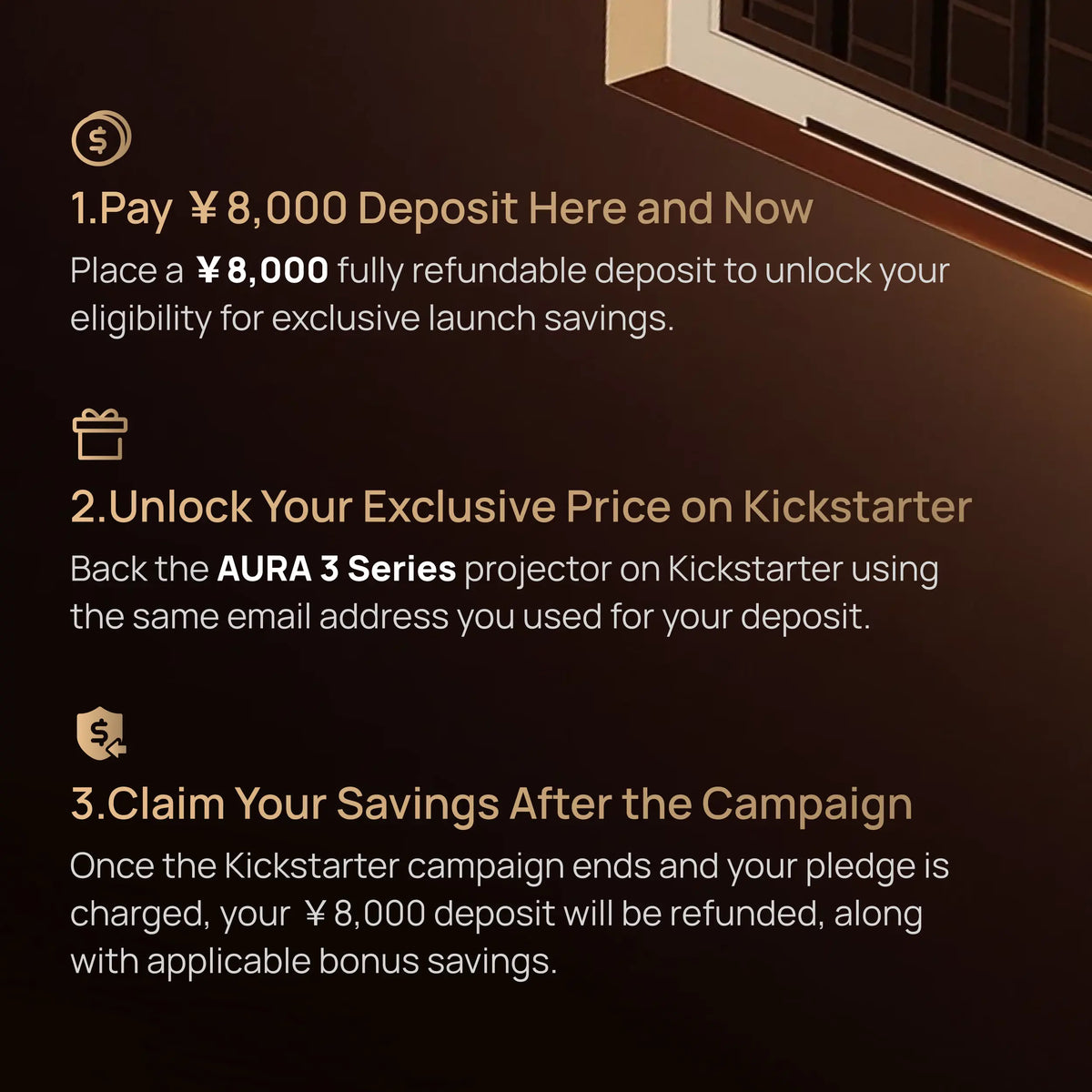 AURA 3 Series - Deposit Reservation