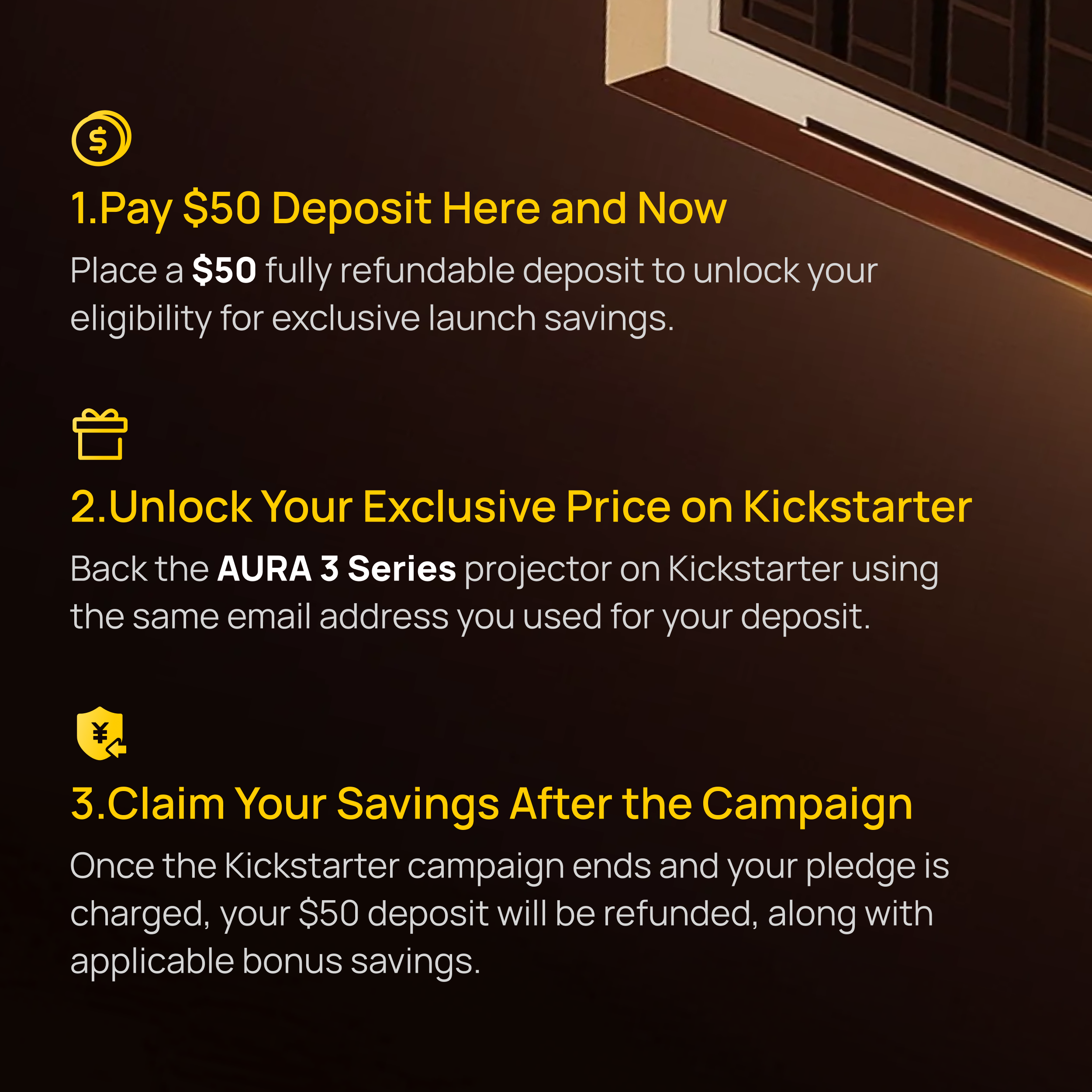 AURA 3 Series - Deposit Reservation